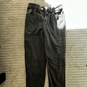 H&M Black High waisted Mom Jeans
